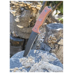 Couteau Steel Will Chieftain 1620 Lame Acier Carbone 1095 Manche Micarta Etui Nylon Made USA SMG1620