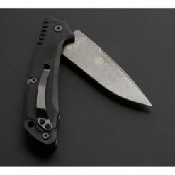 Couteau Tactical ABKT Tac Predator Lame Acier D2 Manche Black G-10 Linerlock Clip AB026B