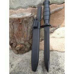 Couteau Tactical Façon Glock D'Entrainement Bundesheer Autrichienne Acier Carbone Manche ABS MI220