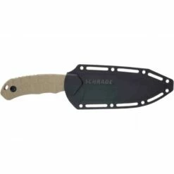 Couteau Tactical Schrade I-Beam Brown Lame Acier AUS-8 Manche G10 Etui FRN SCH1136029