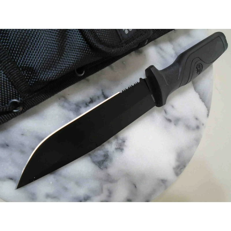 Couteau Tactical Smith&Wesson Search & Rescue Lame Acier 8Cr13MoV Manche Aluminium Etui Nylon SW1100071 4 Couteau Tactical Smith&Wesson Search & Rescue Lame Acier 8Cr13MoV Manche Aluminium Etui Nylon SW1100071 – Image 4