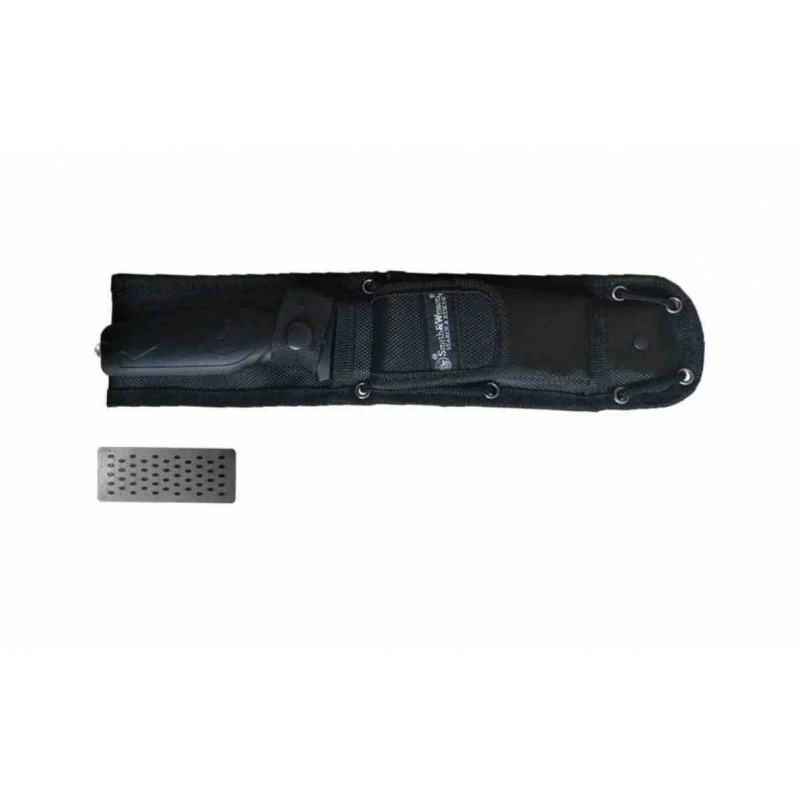 Couteau Tactical Smith&Wesson Search & Rescue Lame Acier 8Cr13MoV Manche Aluminium Etui Nylon SW1100071 9 Couteau Tactical Smith&Wesson Search & Rescue Lame Acier 8Cr13MoV Manche Aluminium Etui Nylon SW1100071 – Image 9