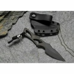 Couteau Tactical Spartan Blades Enyo Lame Acier AUS-8 Manche Squelette Etui ABS SBBL2BK
