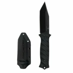 Couteau Tactical Takumitak Fulcrum Military Black Tanto Lame Acier D2 Manche G10 Etui Kydex TKF201BK