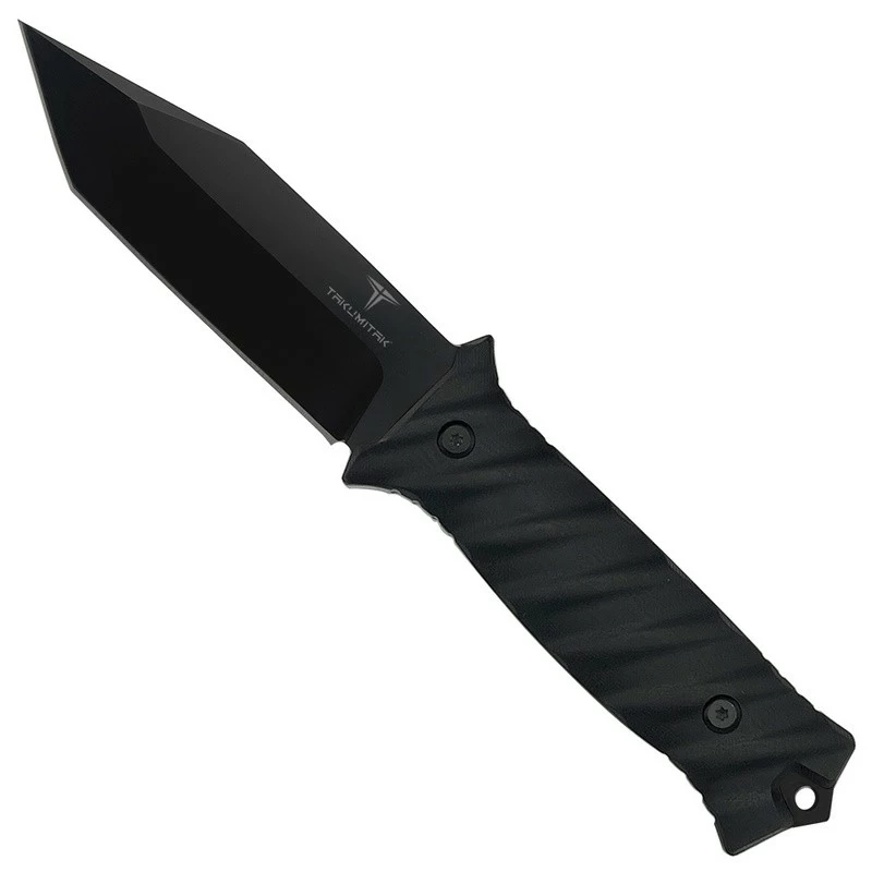 Couteau Tactical Takumitak Fulcrum Military Black Tanto Lame Acier D2 Manche G10 Etui Kydex TKF201BK 4 Couteau Tactical Takumitak Fulcrum Military Black Tanto Lame Acier D2 Manche G10 Etui Kydex TKF201BK – Image 4