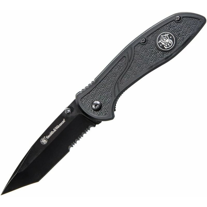 Couteau Tactical Tanto Smith&Wesson Lame Acier 8Cr13MoV Manche Aluminium Linerlock Clip SW1084311 1 Couteau Tactical Tanto Smith&Wesson Lame Acier 8Cr13MoV Manche Aluminium Linerlock Clip SW1084311