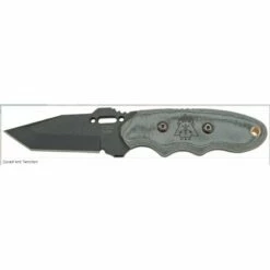 Couteau Tactical Tops Covert Anti Terrorism Acier Carbone 1095 Manche Micarta Made In USA TP203