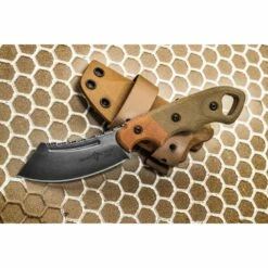 Couteau Tactical Tops Viking Tactics Patriot Acier Carbone 1095 Manche Micarta Etui Kydex USA TPVTAC03