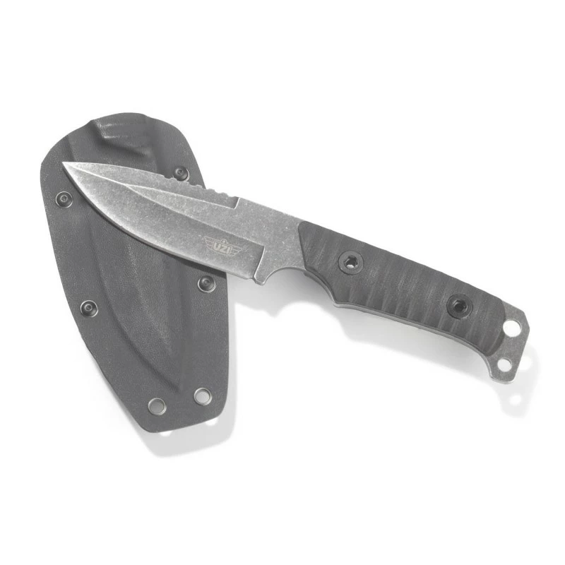 Couteau Tactical UZI Shomer Lame Acier Inox Manche G10 Etui Kydex UZKFXB009 1 Couteau Tactical UZI Shomer Lame Acier Inox Manche G10 Etui Kydex UZKFXB009