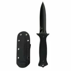 Couteau Takumitak HAVOC Dagger Black Military Lame Acier D2 Manche G10 Etui Kydex TKF202BK
