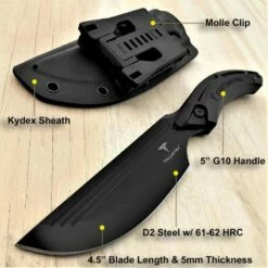 Couteau Takumitak HUNTER Straight Back Lame Acier D2 Manche G10 Etui Kydex TKF207BK -France Des Couteaux Soldes 2024 couteau takumitak hunter straight back lame acier d2 manche g10 etui kydex tkf207bk livraison gratuite 7