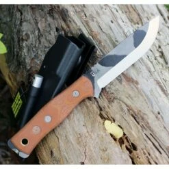 Couteau TOPS BOB Fieldcraft Hunter Camo Lame Acier Carbone 1095 Etui Kydex Made In USA TPBROS01C