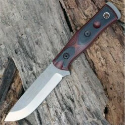 Couteau Tops B.O.B. Hunter Brothers Of Bushcraft Acier 154CM Manche G-10 Etui Kydex Made In USA TPBROS154RB