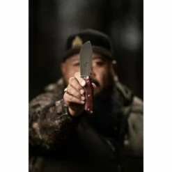 Couteau TOPS Camp Creek Fire Edition Lame Acier CPM S35VN Manche Red/Black G10 Etui Cuir USA TPCPCKFE01