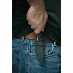 Couteau Tops Hornero Manche Tan/Black Lame Acier Carbone 1095 Etui Kydex Made In USA TPHORN01