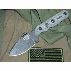 Couteau Tops Iraq-Jac Acier Carbone 1095 Manche Micarta Etui Kydex Made In USA TPJAC01