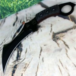 Couteau TOPS Tac Tops Karambit Lame Acier Carbone 1095 Manche Micarta Etui Kydex USA TPTAC01RMT