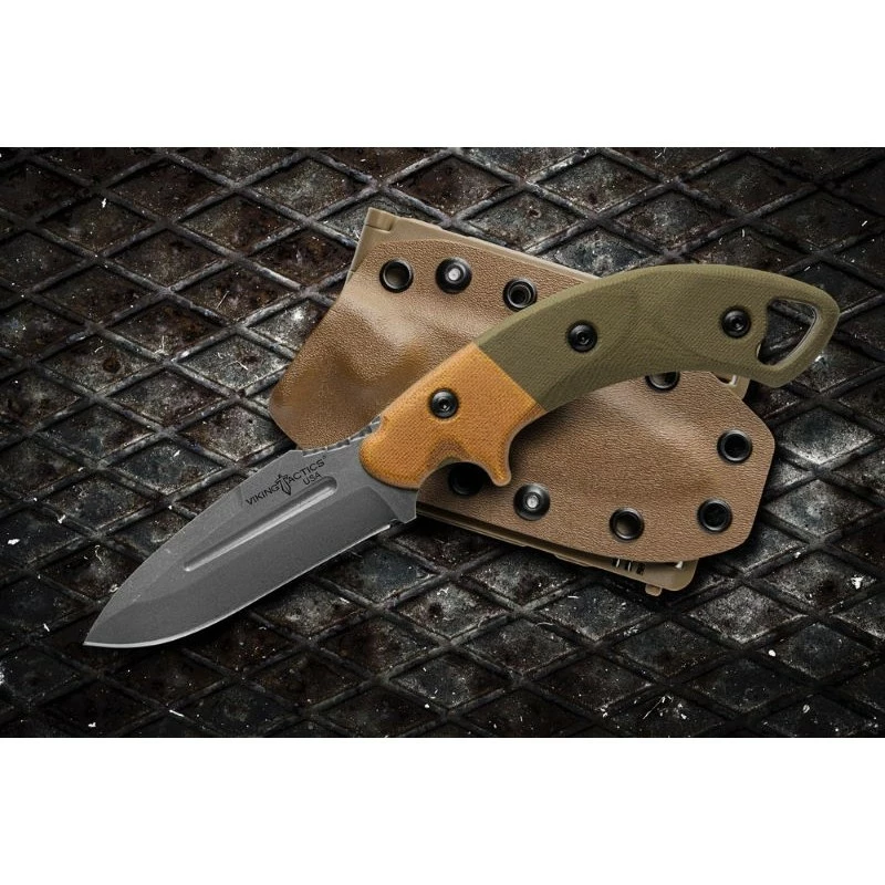 Couteau Tops Tactical Viking Tactics Crusader Acier Carbone 1095 Manche Micarta Etui Kydex USA TPVTAC02 1 Couteau Tops Tactical Viking Tactics Crusader Acier Carbone 1095 Manche Micarta Etui Kydex USA TPVTAC02