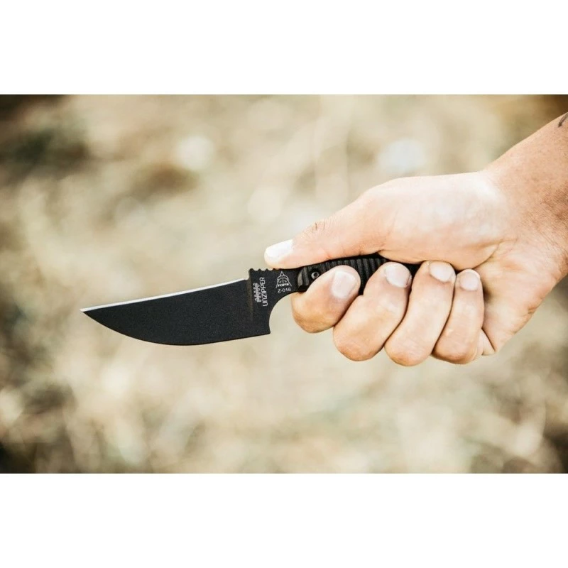 Couteau TOPS Unzipper Lame Acier Carbone 1095 Manche G10 Etui Kydex Made In USA TPUNZ01 7 Couteau TOPS Unzipper Lame Acier Carbone 1095 Manche G10 Etui Kydex Made In USA TPUNZ01 – Image 7