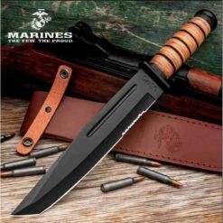 Couteau United Cutlery USMC Tanto Survival Machete Lame Acier Inox Manche Cuir Etui Cuir UC3476 -France Des Couteaux Soldes 2024 couteau united cutlery usmc tanto survival machete lame acier inox manche cuir etui cuir uc3476 livraison gratuite 4