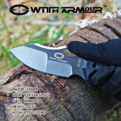 Couteau WithArmour Mammoth Lame Acier 440C Manche G10 Etui Kydex WAR034BK -France Des Couteaux Soldes 2024 couteau witharmour mammoth lame acier 440c manche g10 etui kydex war034bk livraison gratuite 3