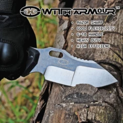 Couteau WithArmour Mammoth Lame Acier 440C Manche G10 Etui Kydex WAR034BK -France Des Couteaux Soldes 2024 couteau witharmour mammoth lame acier 440c manche g10 etui kydex war034bk livraison gratuite 4