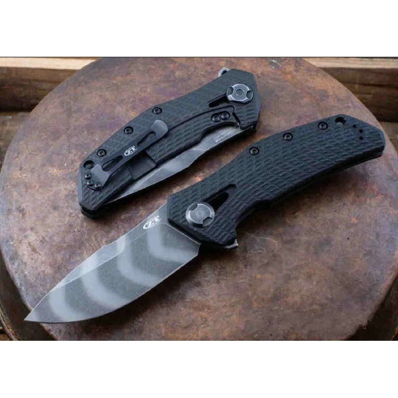 Couteau Zero Tolerance 0308BLKTS Lame Acier CPM-20CV Tigerstripe Manche G10/Titane IKBS USA ZT0308BLKTS 2 Couteau Zero Tolerance 0308BLKTS Lame Acier CPM-20CV Tigerstripe Manche G10/Titane IKBS USA ZT0308BLKTS – Image 2