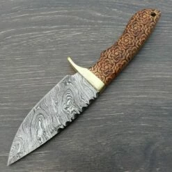 DM1208 Couteau Damas Celtic Knot Hunter Damas 256 Couches Manche Bois Etui Cuir -France Des Couteaux Soldes 2024 dm1208 couteau damas celtic knot hunter damas 256 couches manche bois etui cuir livraison gratuite 4