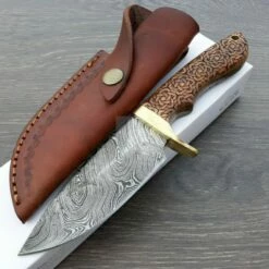 DM1208 Couteau Damas Celtic Knot Hunter Damas 256 Couches Manche Bois Etui Cuir -France Des Couteaux Soldes 2024 dm1208 couteau damas celtic knot hunter damas 256 couches manche bois etui cuir livraison gratuite 7