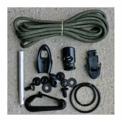 ESISPCK Esee Izula Kit Gray Finish 1095 Carbon Blade Plastic Sheath USA