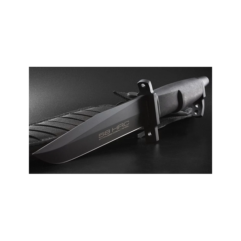 EX0485BLK Extrema Ratio AMF Fixed Blade Black N690 Blade Forprene Handle Cordura Sheath Italy 4 EX0485BLK Extrema Ratio AMF Fixed Blade Black N690 Blade Forprene Handle Cordura Sheath Italy – Image 4