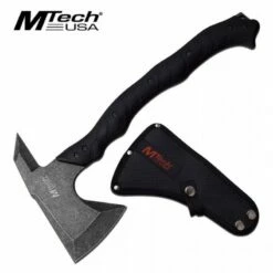 Hache Axe Tomahawk Mtech Lame Acier Inox Manche ABS Etui Nylon MTAXE13T
