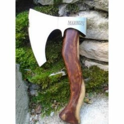 Hache De Viking Lame Acier Carbone 1055 Manche Bois Etui Cuir Marbles MR616 -France Des Couteaux Soldes 2024 hache de viking lame acier carbone 1055 manche bois etui cuir marbles mr616 livraison gratuite 3