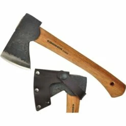 Hache Hachette Condor Scout Hatchet Lame Acier Carbone 1045 Manche Bois Etui Cuir El Salvador CTK4053C10 -France Des Couteaux Soldes 2024 hache hachette condor scout hatchet lame acier carbone 1045 manche bois etui cuir el salvador ctk4053c10 livraison gratuite 2