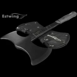 Hache Tomahawk Estwing Black Eagle Double Bit Axe Acier Forgé Manche ABS Etui Nylon Made USA ESEBDBA