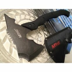 Hache Tomahawk Mtech Axe Stonewash Acier 440 Manche Abs Etui Nylon MTAXE13SW