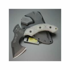 Hache Tomahawk TOPS Max The Mini Axe Acier Carbone 1095 Manche Micarta Etui Kydex Made In USA TPMAX01