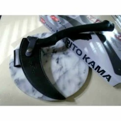 Hache United Cutlery Honshu Karito Kama Lame 7Cr13 Manche EDM Etui Cuir UC3398