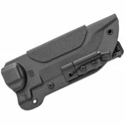 HBBLBK01 Halfbreed Blades Large Bush D2 Black Teflon Blade G10 Handles Molded Kydex Sheath