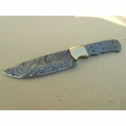 Lame A Customiser Damas 256 Couches Drop Point Garde En Laiton BL134D