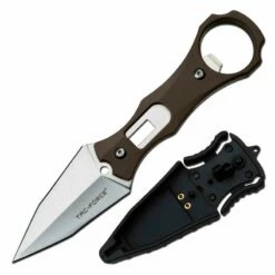 Lot De 2 Couteau Dague Tac Force Lame Spear Point Acier 3Cr13 Manche Abs Etui ABS TFFIX020BR