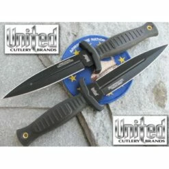 Lot De 2 Couteaux Dagues Tactical United Cutlery Combat Commander Boot Knife Acier AUS-8 UC2657