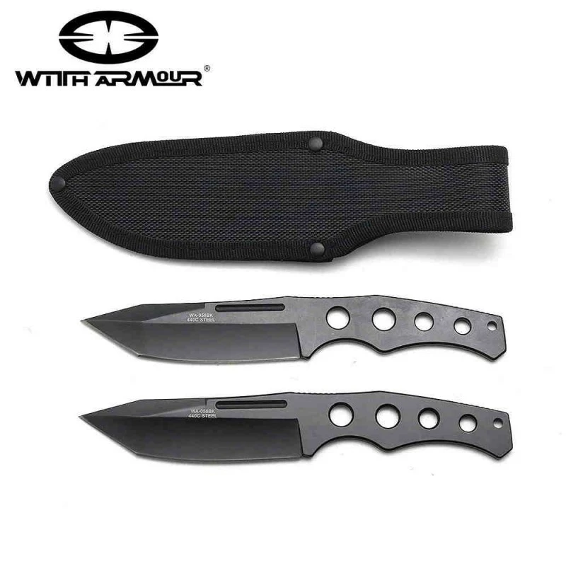 Lot De 2 Couteaux De Lancer WithArmour Aces Throwing Tanto 440 Etui Nylon WAR058BK 5 Lot De 2 Couteaux De Lancer WithArmour Aces Throwing Tanto 440 Etui Nylon WAR058BK – Image 5