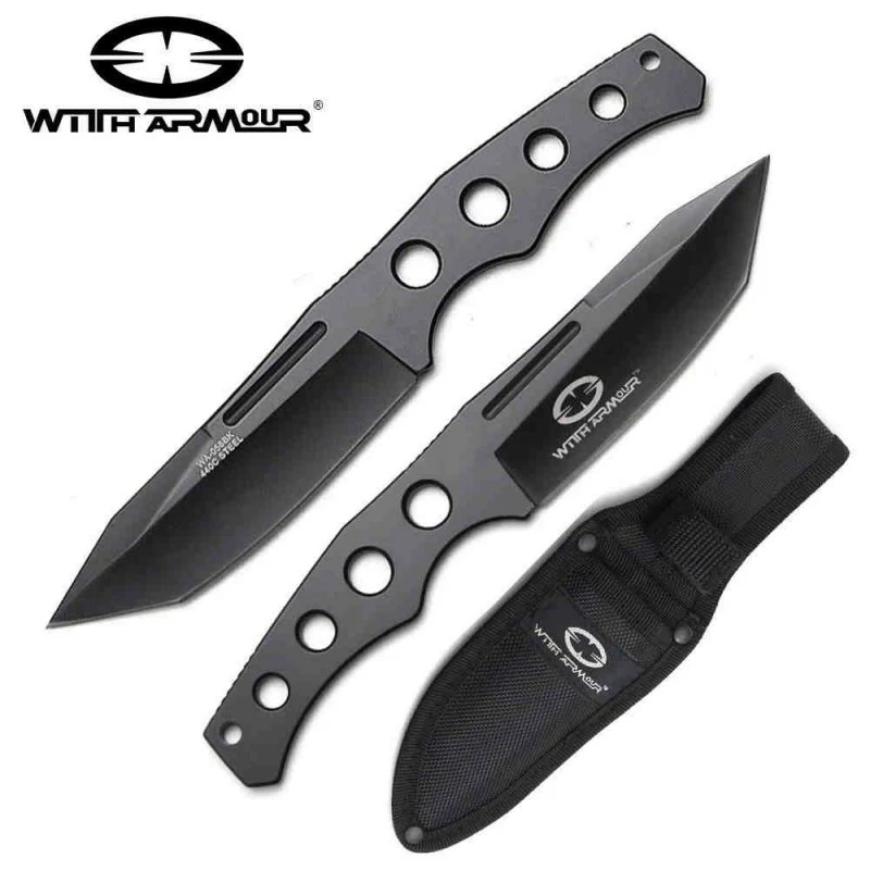 Lot De 2 Couteaux De Lancer WithArmour Aces Throwing Tanto 440 Etui Nylon WAR058BK 6 Lot De 2 Couteaux De Lancer WithArmour Aces Throwing Tanto 440 Etui Nylon WAR058BK – Image 6