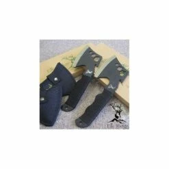LOT DE 2 - Hache Tactical Axe Tomahawk Combat Extraction Acier 440 Manche Paracorde ER272