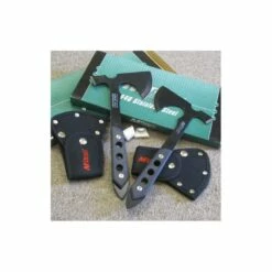 Lot De 2 Hache Tactical Axe Tomahawk Lancer Mtech Acier 440 Manche En G-10 MT602G10