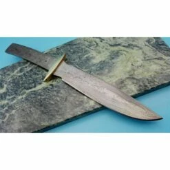 Lot De 2 Lames A Customiser Damas Tactical Bowie 256 Couches Lame Seule BL128D