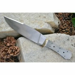 Lot De 2 Lames à Customiser Lame Acier Carbone/Inox Garde Laiton BL012