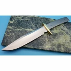 Lot De 2 Lames A Customiser Tactical Bowie Lame Acier Inox Garde En Laiton BL128 -France Des Couteaux Soldes 2024 lot de 2 lames a customiser tactical bowie lame acier inox garde en laiton bl128 livraison gratuite 2