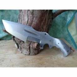 Lot De 2 Lames à Customiser Tracker Tanto Chopper Lame Acier Inox BL137